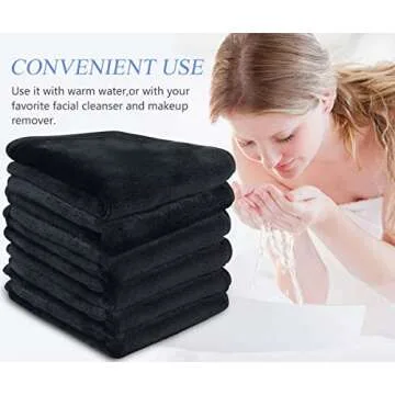 VIVOTE Microfiber Face Cloths for Gentle Makeup Removal