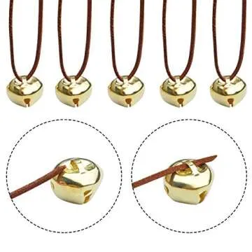 BronaGrand 50pcs Jingle Bells for Christmas DIY Crafts