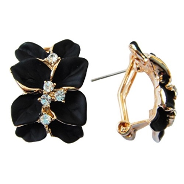 Elegant Navachi Gold Plated Flower Earrings for All Occasions