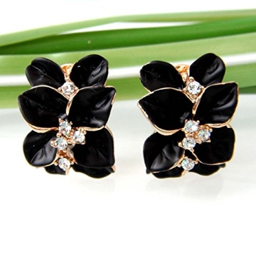 Elegant Navachi Gold Plated Flower Earrings for All Occasions