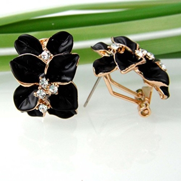 Elegant Navachi Gold Plated Flower Earrings for All Occasions