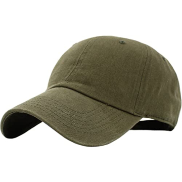 KB-LOW OLV Classic Cotton Dad Hat Adjustable Plain Cap. Polo Style Low Profile (Unstructured) (Class...