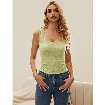 Buy MISSACTIVER Square Neck Crop Top for Women
