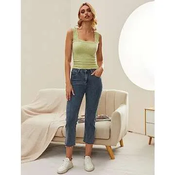 Buy MISSACTIVER Square Neck Crop Top for Women