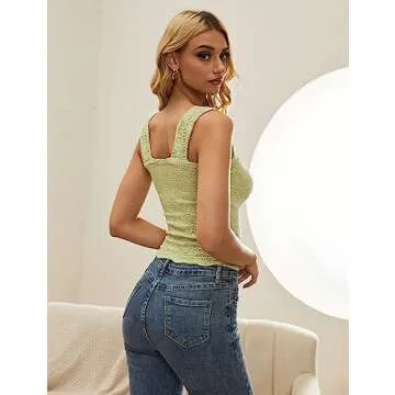 Buy MISSACTIVER Square Neck Crop Top for Women