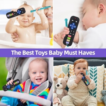 Yinghezu Baby Teething Toys Set BPA Free Remote & Sticks
