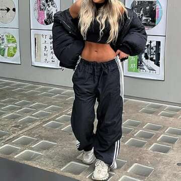 UAURORAO Women Streetwear Sweatpants - Trendy Comfort Joggers