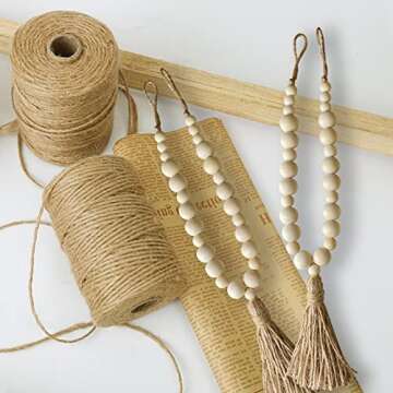 ZILucky Natural Wood Curtain Tie Backs for Home Decor