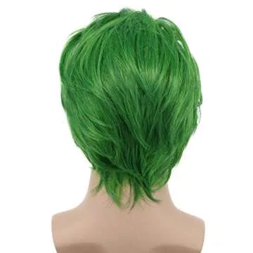 Vibrant Green Wig for Halloween & Anime Cosplay