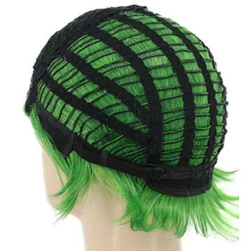 Vibrant Green Wig for Halloween & Anime Cosplay