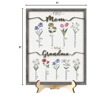 Custom Birth Month Flower Gifts for Mom and Grandma