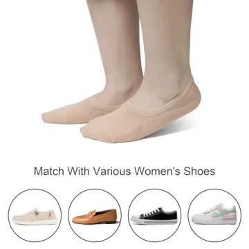 SIXDAYSOX Women's Low Cut No Show Socks for Comfort