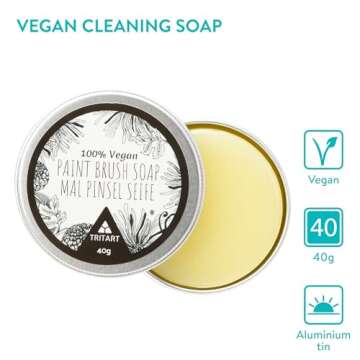 Tritart Vegan Paint Brush Cleaner Soap for Artists
