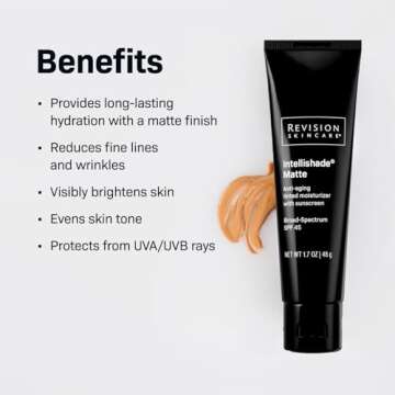Revision Skincare Intellishade® Matte, Anti Aging Tinted Daily Moisturizer with SPF, Anti Wrinkle w...
