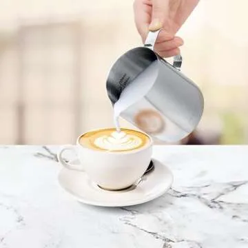 Apexstone 12oz Espresso Milk Frothing Pitcher for Home Baristas