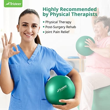 Trideer 9 Inch Pilates Ball for Exercise and Therapy