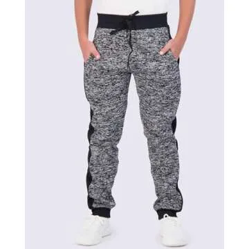 Real Essentials 3 Pack: Boys Youth Teen Active Athletic Basic Soft Kids Sports Fleece Jogger Soccer ...