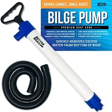 Manual Bilge Pump for Boats Kayak Canoe Hand Water Pump | Siphon Pump Bailer Kayaking Boat with Hose...