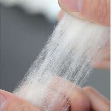 Wool Stuffing, Dehaired Wool Filler, Organic Wool Filling, Animal Fiber Used for Batting, Spinning, ...
