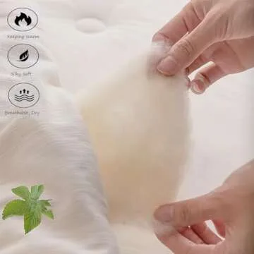 Wool Stuffing, Dehaired Wool Filler, Organic Wool Filling, Animal Fiber Used for Batting, Spinning, Felting, Dryer Balls and Wool Roving, 1 Pound/Bag