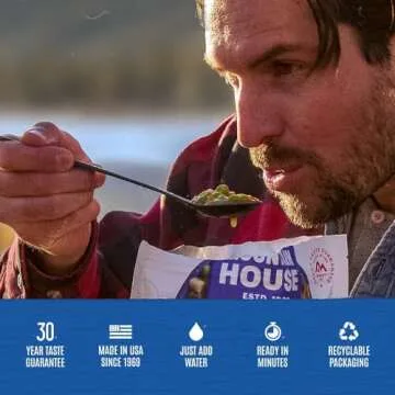 Mountain House Granola with Milk & Blueberries | Freeze Dried Backpacking & Camping Food | 6-Pack (0055450)
