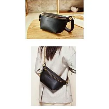 Chic Women’s Leather Cross-body Bag with Chain Straps