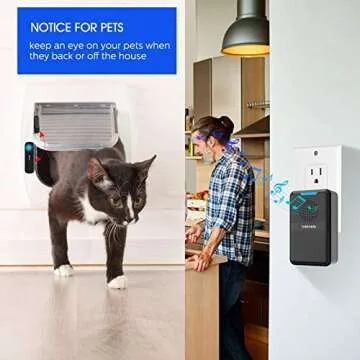 STECHRO Wireless Door Chime, 600Ft Range 5 Adjustable Volume 1 Magnetic Door open Contact Alarm with 62 Chimes Mute Mode Door Bell Plugin Receiver for Home/Office/Store (Black)