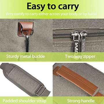 Tirrinia 4 Bottle Insulated Wine Carrier for Travel