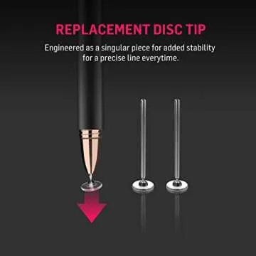 Adonit Pro 4 (Black) Luxury Capacitive Stylus Pen, High Sensitivity Fine Point and Precision,Stylus for iPad, Air, Mini, Android, iPhone, Surface, Other Touch Screens, Compatible for All Touchscreens