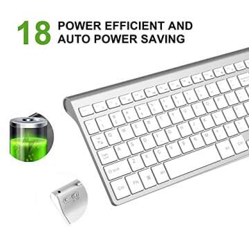 JOYACCESS J Wireless Keyboard - Compact & Slim with Numeric Keypad