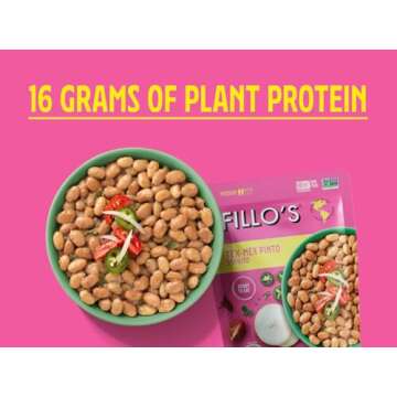 Fillo's Ready to Eat Beans & Lentils Variety Pack | Black Beans, Lentils, Pinto Beans, Mayocoba Beans | Gluten-Free, Preservative-Free, Microwavable Meals, Non-GMO, Vegan, Plant Protein, 10 oz Pk of 6