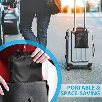 Airplane Footrest Made with Premium Memory Foam - Airplane Travel Foot Hammock, No Clashing Foot Hammock & Portable Plane Leg Rest, Provides Relaxation and Comfortable for Long Flight