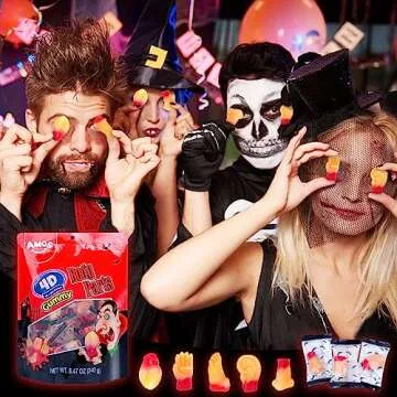 Amos Halloween Candy Body Parts Gummies for Parties