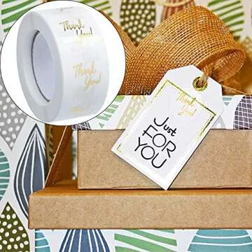 Thank You Stickers, 500pcs PVC Transparent Thank You for Your Order Sealing Stickers Decoration for Business, Packaging Bags, 1Inch (Thank You)