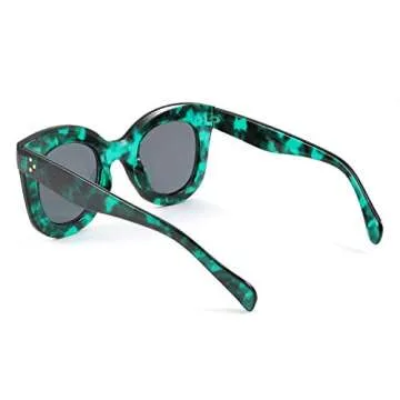 Stylish Retro Cat Eye Oversized Sunglasses - FEISEDY B2572