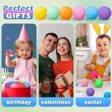 36Pcs Stress Balls Set for Adults and Kids - Squishy Ball Sensory Fidget Toys for Anxiety Relief - Squeeze Ball Party Favors Bulk Pack - Classroom Prize - Birthday