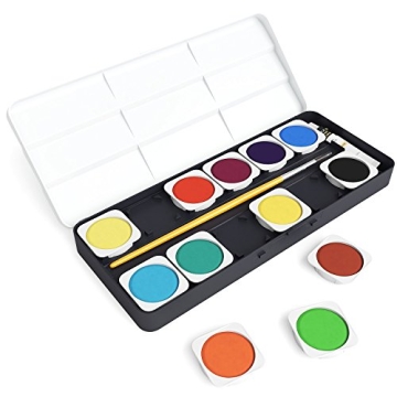 ARTEZA Watercolor Paint Set for Kids - 25 Vibrant Colors