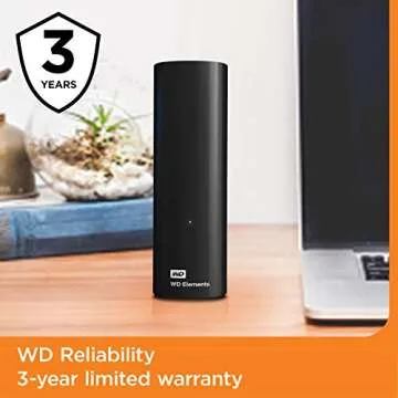 WD 20TB Elements External Hard Drive - Fast & Reliable