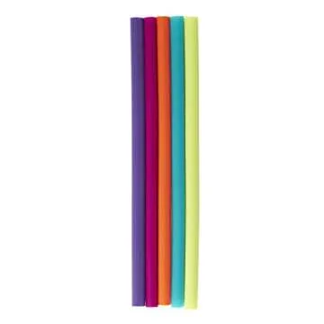 Bubba Big Straw 5 Pack of Reusable Straws (Assorted Bold Colors)