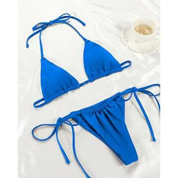Stylish Women Halter String Bikini Set for Summer Fun