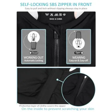 Wireless Front Zip Sports Bra Pack for Women