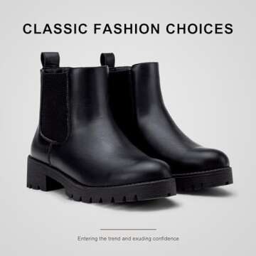 Vepose 9607 Chelsea Ankle Boots for Stylish Comfort