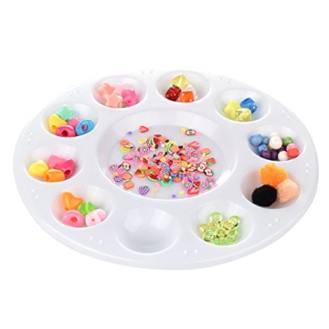 CENTSTAR 15 Pcs Round Paint Tray Palettes for Artists