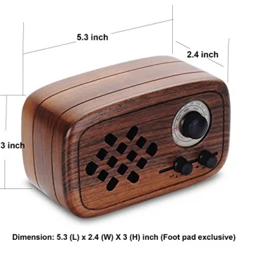 Rerii Handmade Walnut Bluetooth Speaker for All Occasions