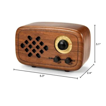 Rerii Handmade Walnut Bluetooth Speaker for All Occasions