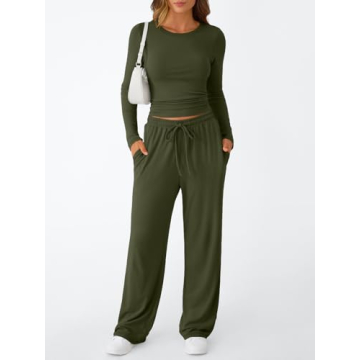 Trendy Queen Womens 2 Piece Matching Lounge Sweat Set - Fashion & Comfort for Everyday Wear 2025