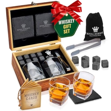 Artisan Whiskey Stones Gift Set for Men - Royal Reserve