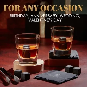 Artisan Whiskey Stones Gift Set for Men - Royal Reserve
