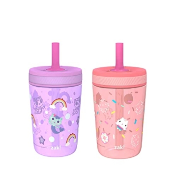 Zak Designs Gabby's Dollhouse Toddler Cups - 15oz 2-Pack with Leak-Proof Design