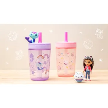Gabby's Dollhouse Toddler Cups - 15oz Leak-Proof 2-Pack